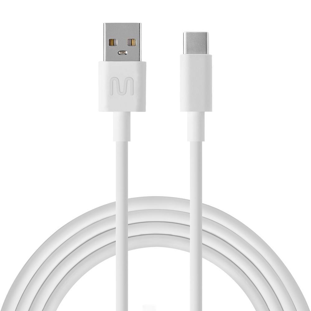 MOBIBOX USB-A to USB-C charging cable in white